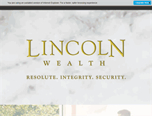 Tablet Screenshot of lincolnwealth.com